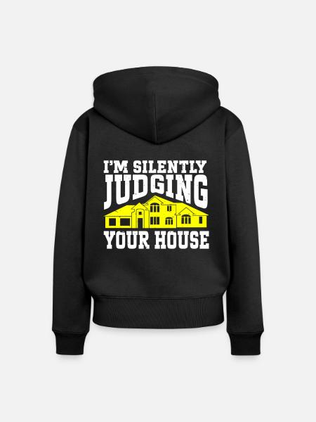 Architect Architecture - Frauen Premium Bio Zip Hoodie - Schwarz
