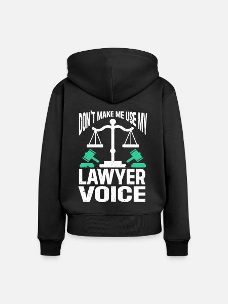 Law Lawyer - Frauen Premium Bio Zip Hoodie - Schwarz