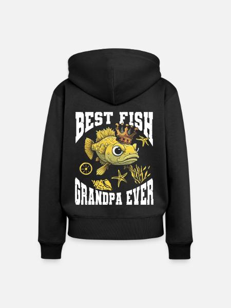 Aquarium Fish Tank Aquarist - Frauen Premium Bio Zip Hoodie - Schwarz
