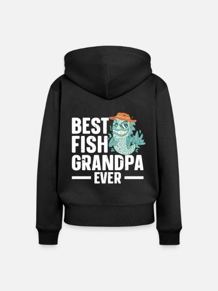 Aquarium Fish Tank Aquarist - Frauen Premium Bio Zip Hoodie - Schwarz