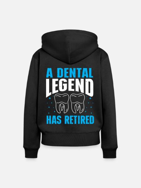 Dentist - Frauen Premium Bio Zip Hoodie - Schwarz
