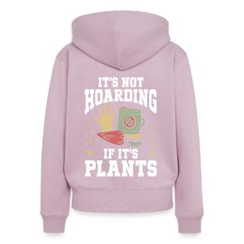 Plants Gardening Gardener - Frauen Premium Bio Zip Hoodie - Altrosa - Hinten - Julia (174cm)