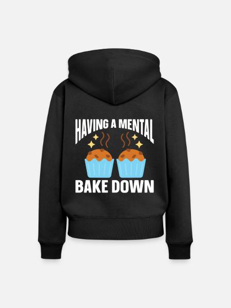 Baking Bakery Baker - Frauen Premium Bio Zip Hoodie - Schwarz