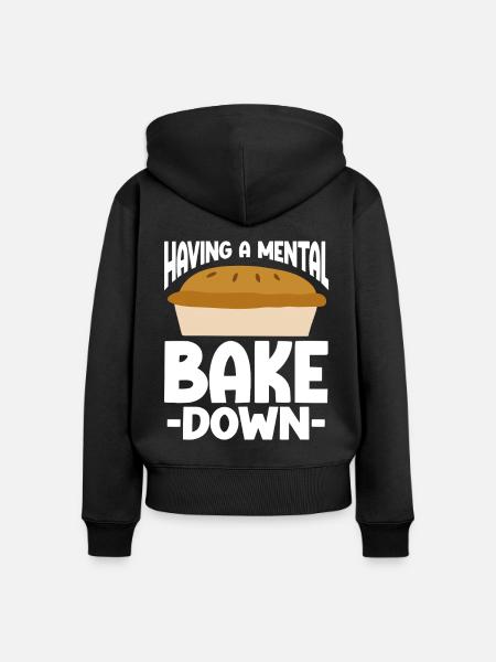 Baking Bakery Baker - Frauen Premium Bio Zip Hoodie - Schwarz