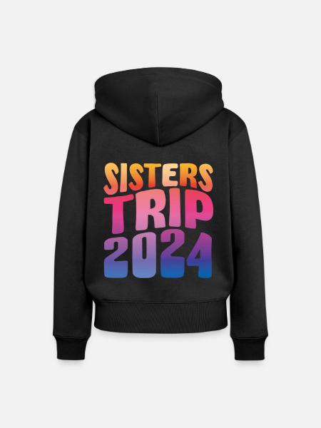 Sisters Trip 2024 - Frauen Premium Bio Zip Hoodie -