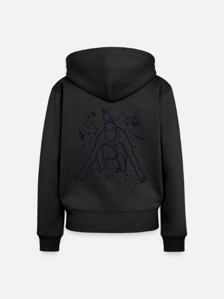 Weitspringer Weitspringen Kinder Weitsprung - Frauen Premium Bio Zip Hoodie -