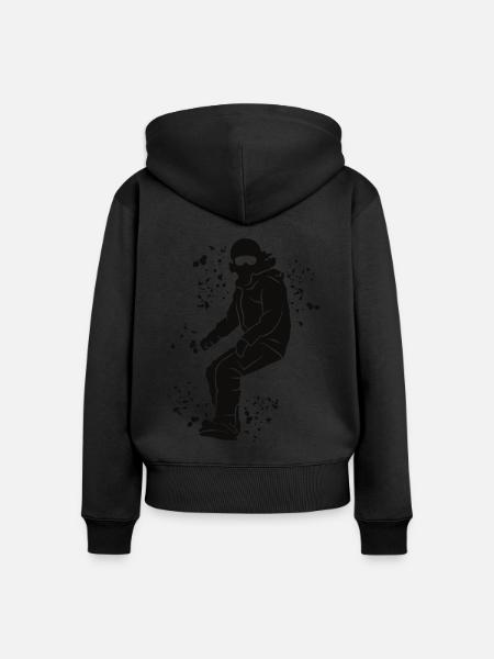 Snowboarder Snowboarding Snowboard - Frauen Premium Bio Zip Hoodie -