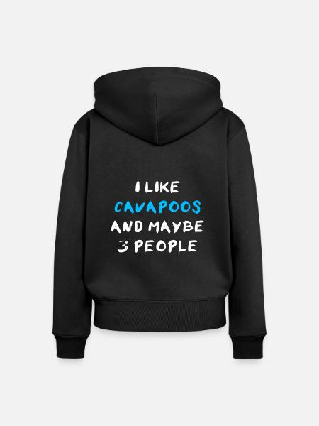 Cavapoo Cavoodle - Frauen Premium Bio Zip Hoodie - Schwarz