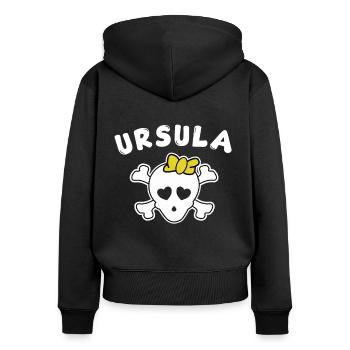 Pirate Ursula Design for Girls and Women - Women's Premium Organic Zip Hoodie - black - Back - Julia (174cm)
