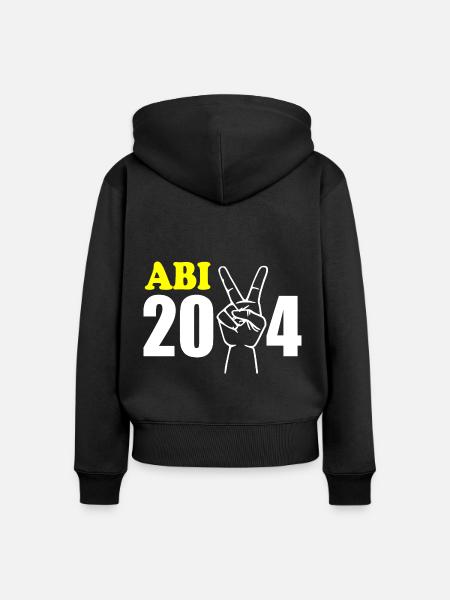 Abi 2024 - Frauen Premium Bio Zip Hoodie - Schwarz