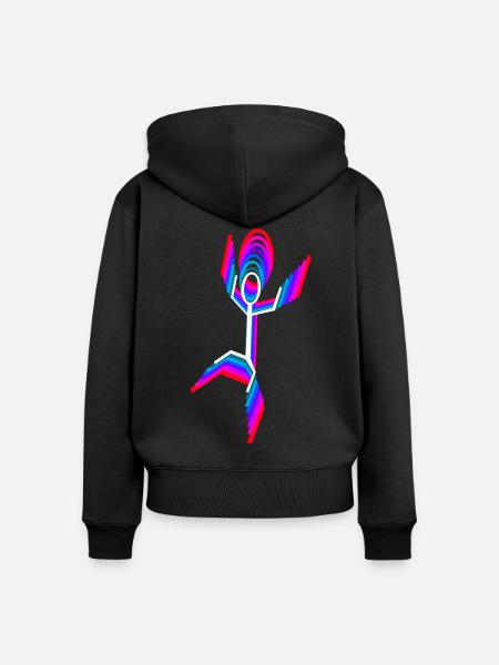 Dancer Tänzerin - Frauen Premium Bio Zip Hoodie - Schwarz