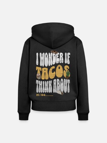 Taco - Frauen Premium Bio Zip Hoodie - Schwarz