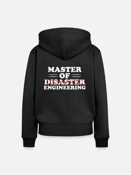 Master of Engineering - Frauen Premium Bio Zip Hoodie - Schwarz