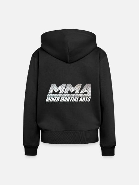 Mixed Martial Arts - Frauen Premium Bio Zip Hoodie - Schwarz