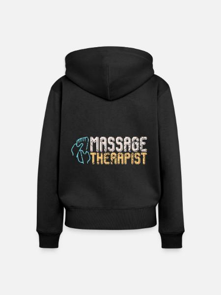Massagetherapeut Füsse - Frauen Premium Bio Zip Hoodie - Schwarz
