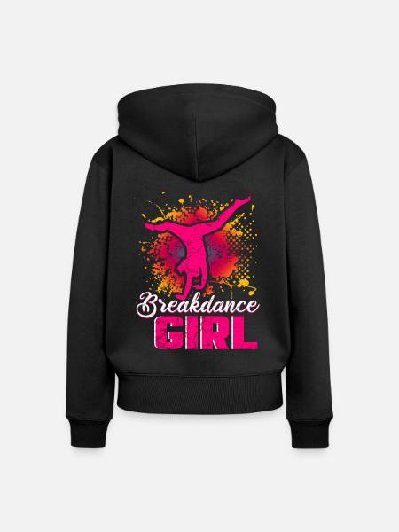 Tanz Tanzen Breakdance Mädchen - Frauen Premium Bio Zip Hoodie - Schwarz