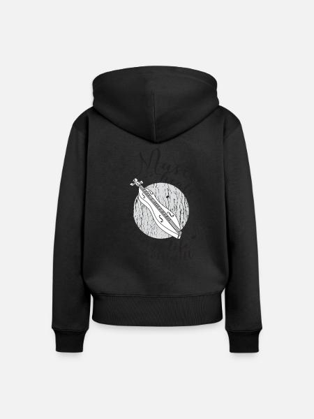 Dulcimer-Musiker Zupfinstrument Hammered Dulcimer - Frauen Premium Bio Zip Hoodie - 