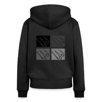 Chirurgisch-technischer Assistent Chirurg - Frauen Premium Bio Zip Hoodie - Schwarz - Hinten - Julia (174cm)