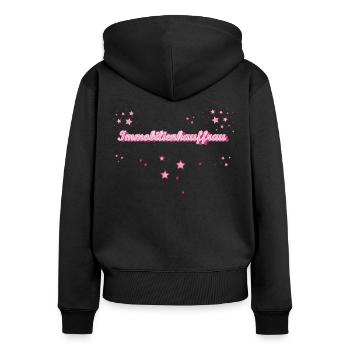 Makler Abschluss-Geschenk Immobilienkauffrau - Frauen Premium Bio Zip Hoodie - Schwarz - Hinten - Julia (174cm)