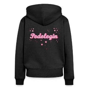 Foot Care Graduation Gift Podiatrist - Women's Premium Organic Zip Hoodie - black - Back - Julia (174cm)