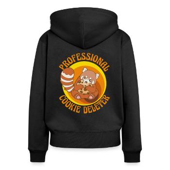 Gamer PC Consoles Video Games Developer Panda - Women's Premium Organic Zip Hoodie - black - Back - Julia (174cm)