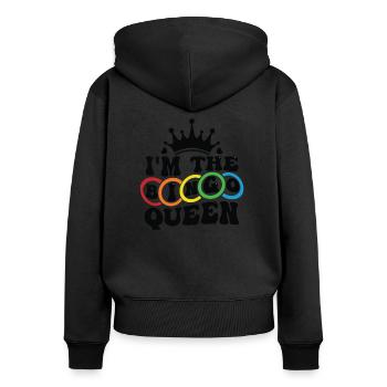 Bingo Player Bingo Game Bingo Game Games Bingo - Women's Premium Organic Zip Hoodie - black - Back - Julia (174cm)