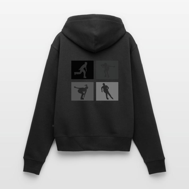 Rollers Rollers Rollers Rollers Sweat à capuche zippé Premium bio Femme