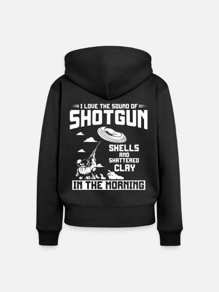 Fallenschießen, Lehm - Frauen Premium Bio Zip Hoodie - Schwarz