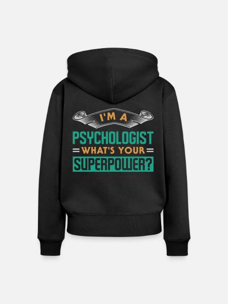 Psychologe - Frauen Premium Bio Zip Hoodie - Schwarz