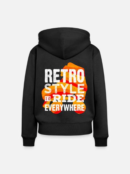 Skaten, Rollschuhlaufen - Frauen Premium Bio Zip Hoodie - Schwarz