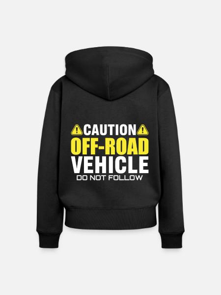 Offroad, 4x4, 4-Rad - Frauen Premium Bio Zip Hoodie - Schwarz