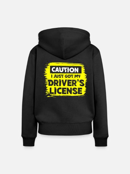 Neuer Führerschein - Frauen Premium Bio Zip Hoodie - Schwarz