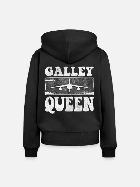 Flugbegleiter, Für Flugbegleiter, Flugbegleiter - Frauen Premium Bio Zip Hoodie - Schwarz