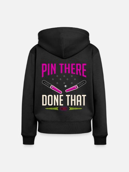 Flipper-Arcade-Spieler - Frauen Premium Bio Zip Hoodie - Schwarz