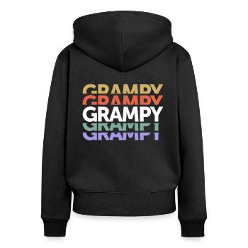 Grampy Legendary Love Grandpa Father's Day - Women's Premium Organic Zip Hoodie - black - Back - Julia (174cm)