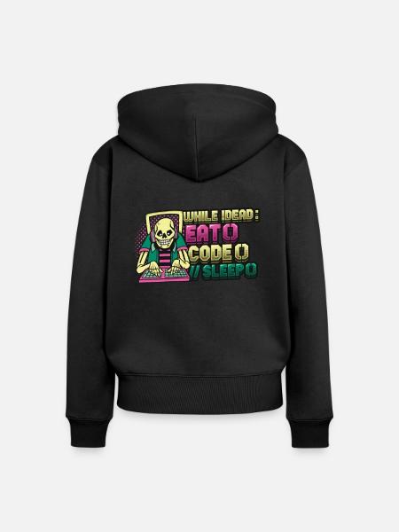 Programmierer,Computerprogrammierer,Witz - Frauen Premium Bio Zip Hoodie - Schwarz
