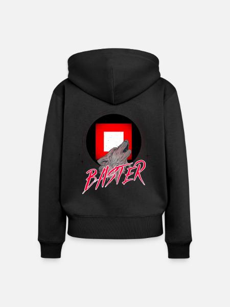 Baster - Frauen Premium Bio Zip Hoodie - Schwarz
