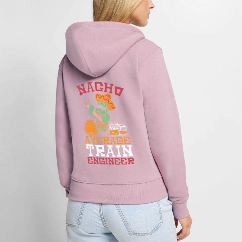 Nacho Average Train Engineer Train Engineering Frauen Premium Bio Zip Hoodie