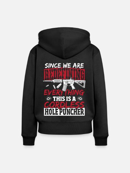 2nd Amendment Gun Rights - Frauen Premium Bio Zip Hoodie - Schwarz