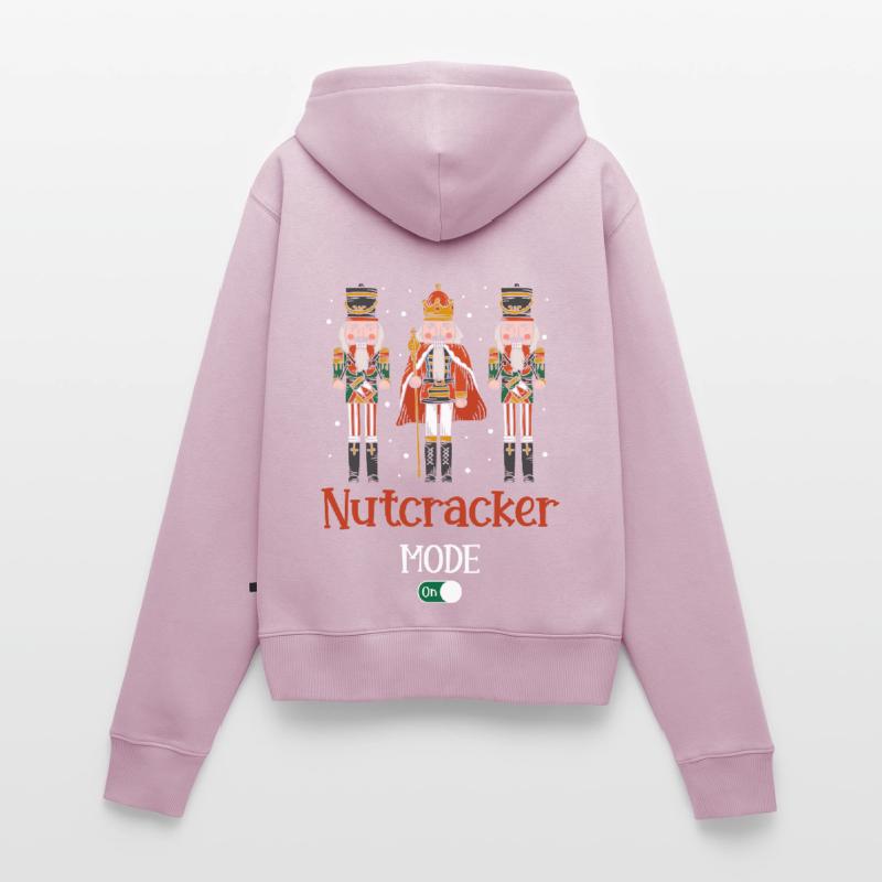 Nutcracker Mode On Nutcracker Christmas Squad Frauen Premium Bio Zip Hoodie