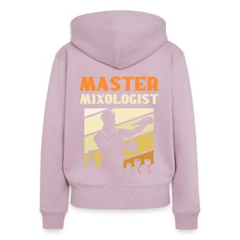 Master Mixologist Bartender Barkeeper - Frauen Premium Bio Zip Hoodie - Altrosa - Hinten - Julia (174cm)