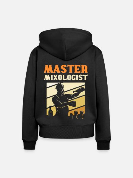 Master Mixologist Bartender Barkeeper - Frauen Premium Bio Zip Hoodie - Schwarz