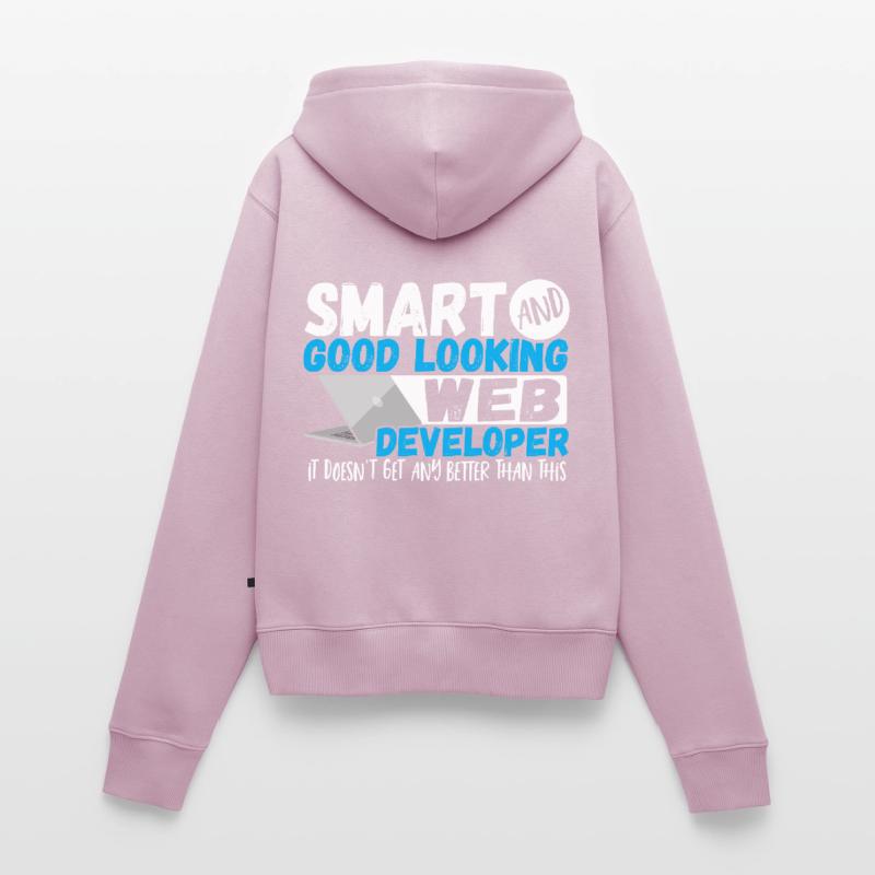 Programmer Smart And Good Looking Web Developer Women's Premium Organic Zip Hoodie