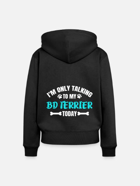BD Terrier - Frauen Premium Bio Zip Hoodie - Schwarz