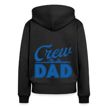 Mannschaft Rudern Mannschaft Ruderer Rudermannscha - Frauen Premium Bio Zip Hoodie - Schwarz - Hinten - Julia (174cm)