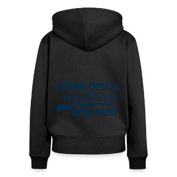 Clay Pigeon Shooting Shooting Club Shooting Sports Gift - Women's Premium Organic Zip Hoodie - black - Back - Julia (174cm)