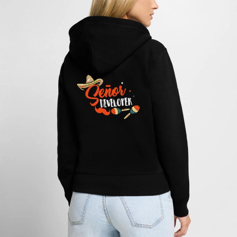 Programmer Senior Developer Programming Women's Premium Organic Zip Hoodie