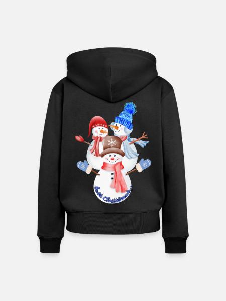 Last Christmas... - Frauen Premium Bio Zip Hoodie - Schwarz