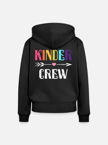 Kindergarten - Frauen Premium Bio Zip Hoodie - Schwarz