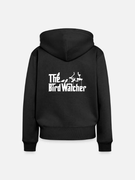 Ornithologie - Frauen Premium Bio Zip Hoodie - Schwarz